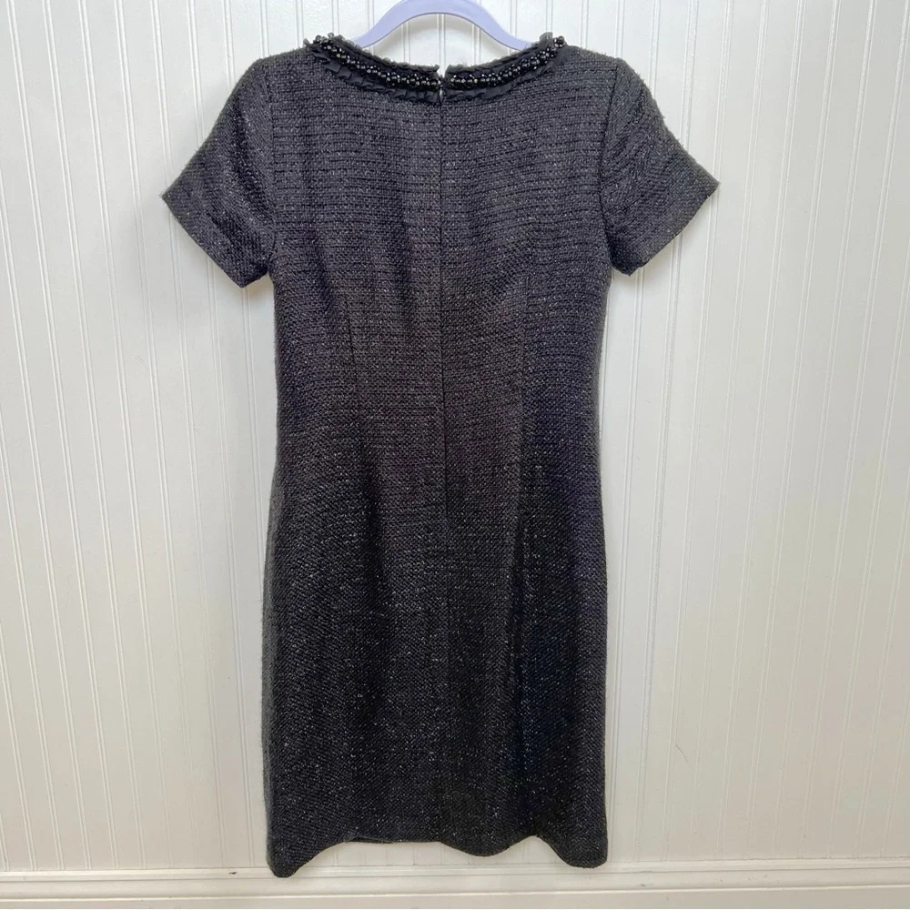 Talbots Black Sparkle Tweed Sheath Dress - Picture 2 of 8